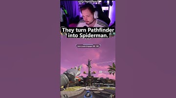 Ze veranderen Pathfinder in Spiderman😲🕸 #apexlegends #shorts