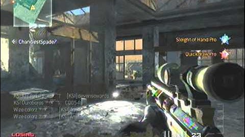MW3 13 man quickscope lobby