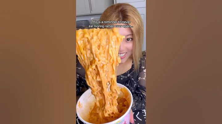 This is a reminder to never eat boring ramen ever again… #shorts #viral #mukbang