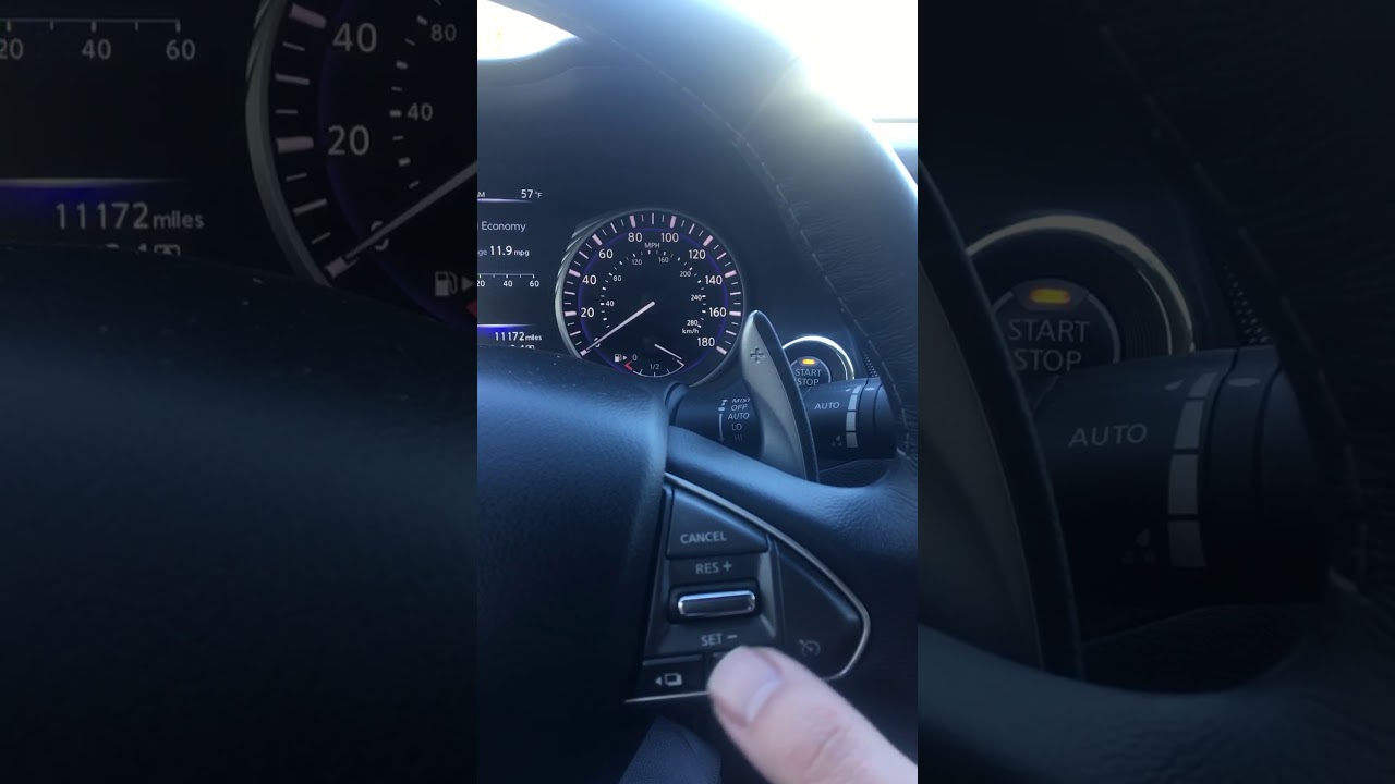 Reset mpg Infiniti Q50 - YouTube