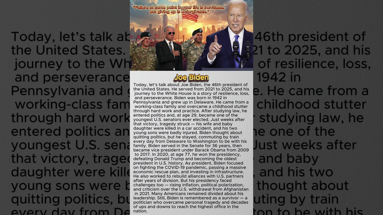 Joe Biden: America’s 46th President who faced with COVID-19 & Economic Crisis 