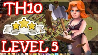 HOW TO 3 STAR MAXED TH10 with LEVEL 5 VALKYRIES | Clash of Clans