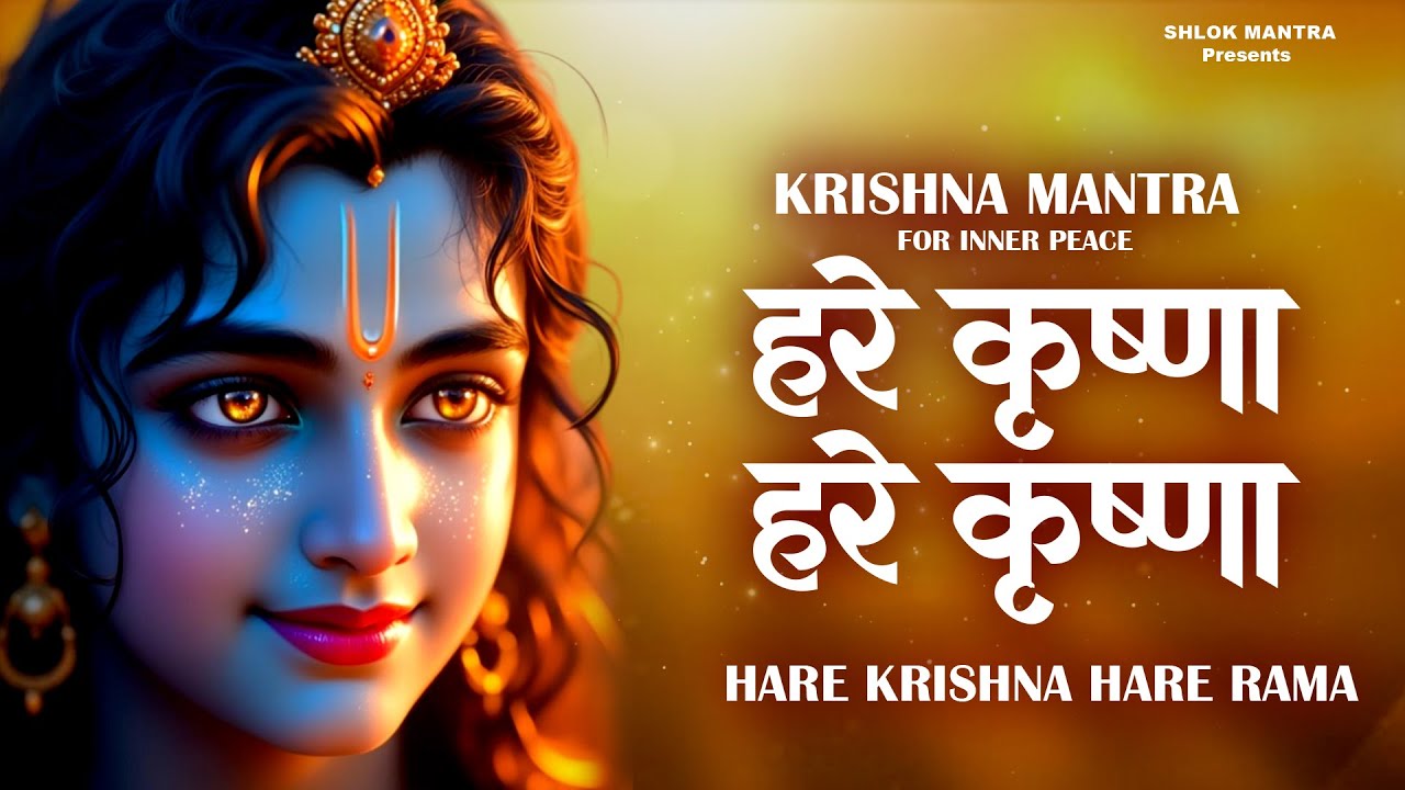 Krishna Mantra For Inner PEACE : Hare Krishna Hare Krishna | Krishna Maha Mantra #60MINTChant