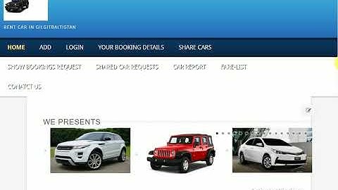 Online Car Rental System Using PHP and MySQL With Source Code