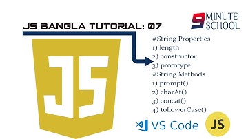 javascript bangla tutorial Part-07 : Library Functions or Method for String