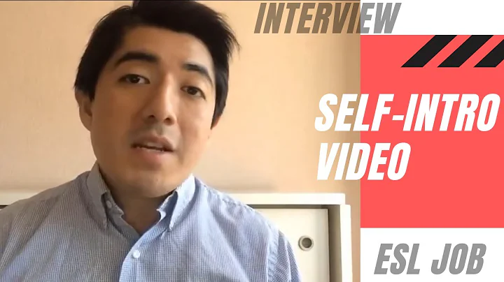 How to shoot a self-introduction video for ESL job - teach.fm