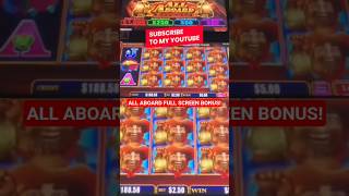 🔥🚆 ALL ABOARD FULL SCREEN BONUS WIN! 🔥🚆 #allaboard #slots  #pokies #casino #vegas #aussielinkslots