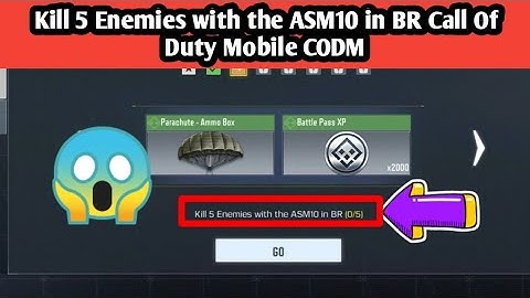 Kill 5 Enemies with the ASM10 in BR Call Of Duty Mobile CODM