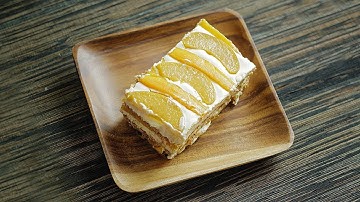【Short Version】Peach Mango Float - Filipino Icebox Cake