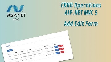 [Arabic] CRUD Operations ASP Net MVC 5 - 12 Add Edit Form