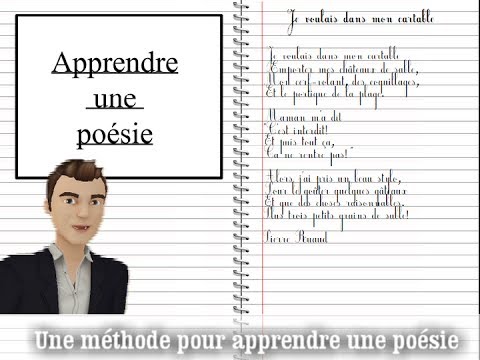 Vidéo: Comment Mémoriser La Poésie