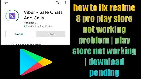 how to fix realme 8 pro play store not working problem | play store not working | download pending