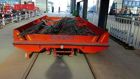 5 Ton Flat Deck Transfer Cart, Battery Power Transfer Trolley Mounted On Rails