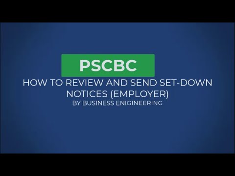 How to Review and Send Set Down Notices to Employer
