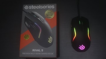 Unboxing Steelseries Rival 5 Gaming Mouse + ASMR Mouse Click Sound 2021