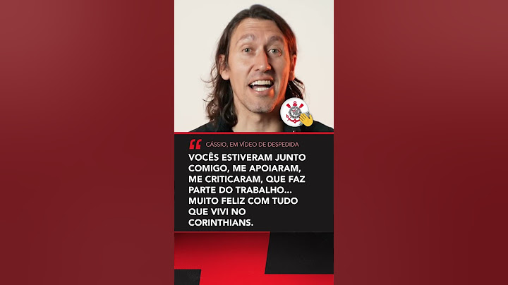 CÁSSIO SE DESPEDE DO CORINTHIANS 😢 #shorts