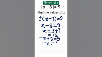 ▶️ Absolute Value! Modulus ! #maths #shorts