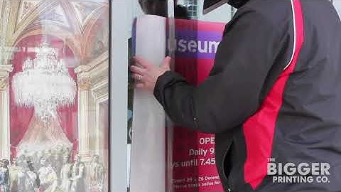 Installing Contra Vision® Campaign™ Perforated Window Film at The Wilson Gallery