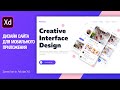 Application site in Adobe XD. Speed art