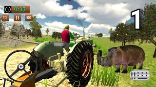 Village Tractor Driving Simulator Farming Games 3d | level 1 | 56 gamer | screenshot 1