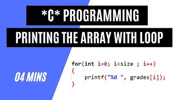 Print array using loop #cprogramming #arrays