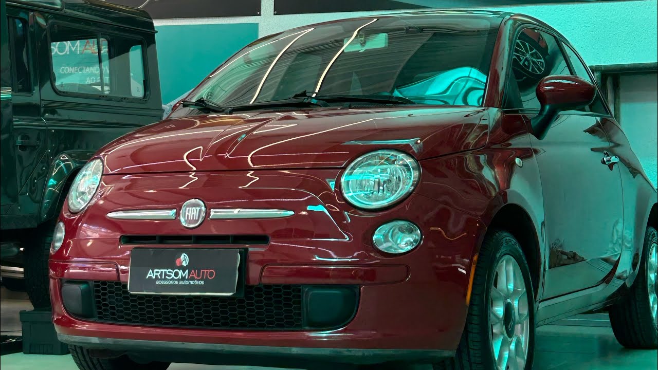 Fiat 500 2011 | Central Multimídia + Android Auto + Apple CarPlay + Câmera traseira