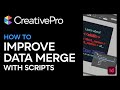 Indesign how to improve data merge with scripts tutorial