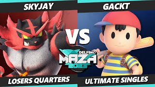 Delfino Maza 2023 Top 8 - Gackt (Ness) Vs. Skyjay (Incineroar) Smash Ultimate - SSBU