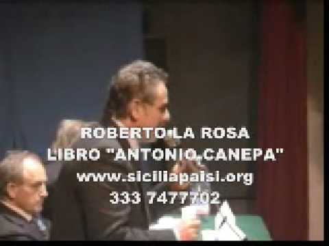 RIESI LA ROSA 1 PRESENTAZIONE LIBRO "ANTONIO CANEPA" DI LINO CARRUBBA