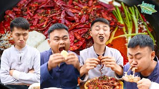 TikTok Funny Mukbang Collection | Spicy Food Challenge! | Songsong and Ermao