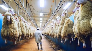 Million Sheep Farming Technology - Exporting Sheep By Ship - Modern Sheep Wool Processing Factory