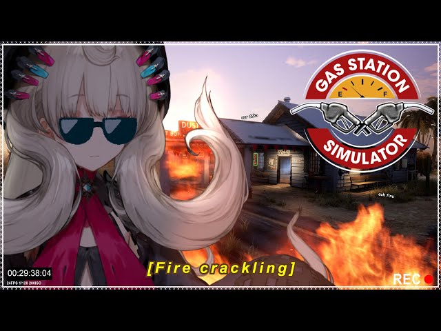 【GAS STATION SIMULATOR】FIRE BABE- sorry I meant how much gas?【NIJISANJI EN | Reimu Endou】のサムネイル