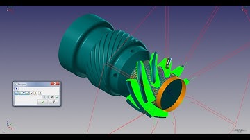 Mastercam2017 Video Tutorial 5 axis Worm Gear Toolpath