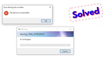 Fix iphone the device is unreachable | Error moving file or folder windows 10