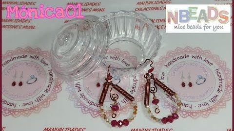 Aretes Blood Red!! #nbeads Código Dto U$s 3 Mónica01