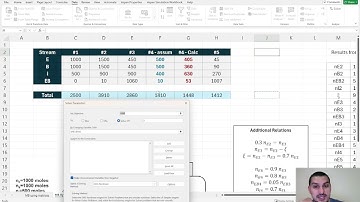 Mass balance in English | 58 | Extra materials - MB solution by tearing technique using Ms Excel