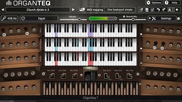 Abide with me,  played with Organteq