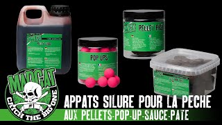 Les appâts pour la pêche du silure au pellet.