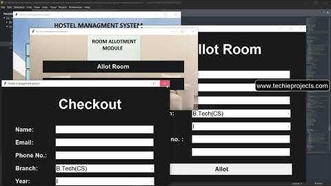 Hostel Management System Project in Python using Tkinter and MySQL | Class 12 CS Project File