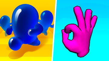 Join Blob Clash 3D | Colorful Hand - Gameplay Walkthrough Max Levels (Part 1)