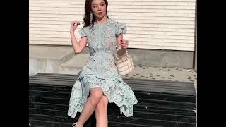 sky blue mini dress