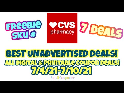 CVS Best Unadvertised Deals 7/4/21-7/10/21! All Digital and Printable Coupon Deals!