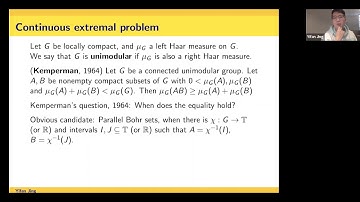 Yifan Jing (Illinois): Minimal and nearly minimal measure expansion in connected unimodular groups