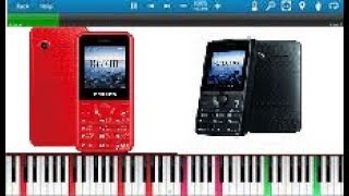 Philips E103 Ringtones On Piano From Above