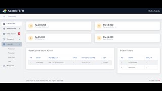 Demo Aplikasi Persediaan (Inventory) Obat Apotek Dengan Framework Laravel