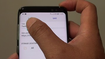 Samsung Galaxy S8: How to Add a Webpage to Bookmarks
