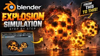 How to Create an Explosion in Blender 🔥 | Easy Explosion Simulation Tutorial for Beginners