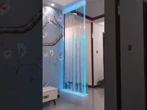 ديكور الزجاج وسقوط الماء