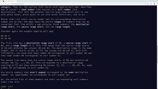 Advent of Code 2023 Day 05: If You Give A Seed A Fertilizer - česky (JavaScript)