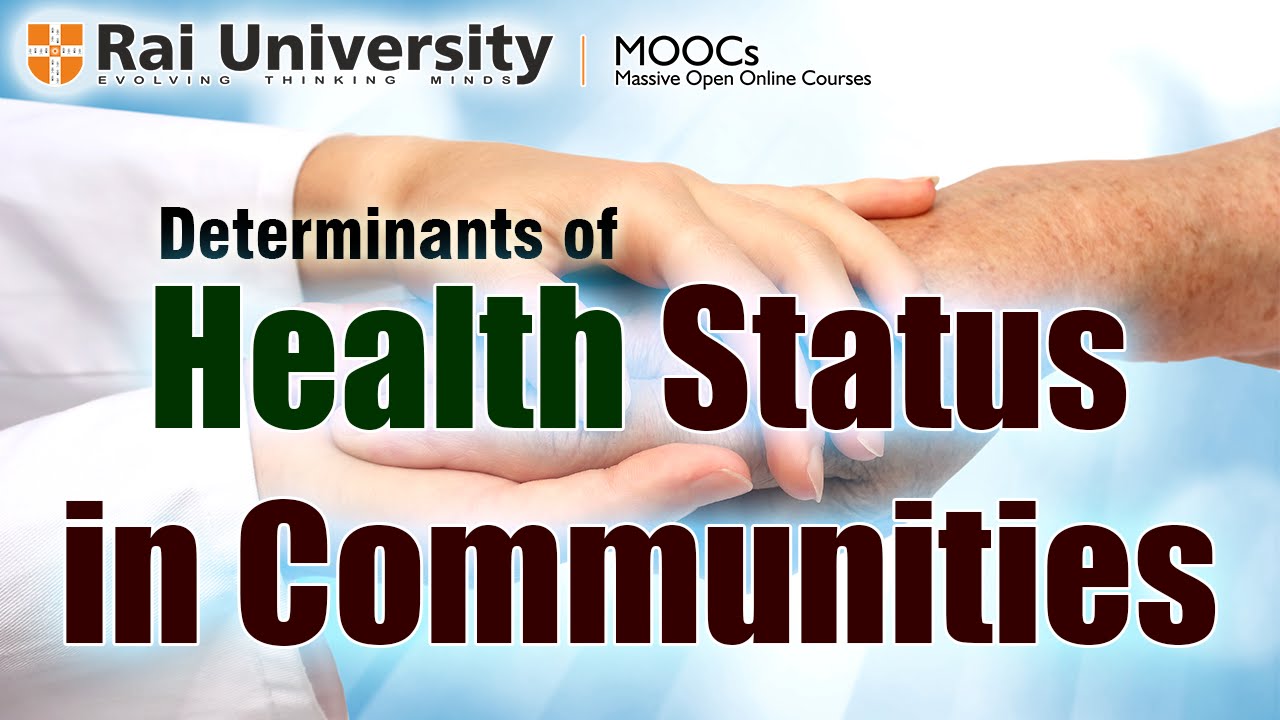 Determinants of Health Status in Communities Public Health YouTube
